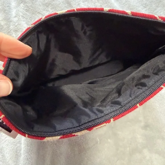 1154 Lill Studio Red Dot Canvas Cosmetic Pouch - Picture 4 of 6